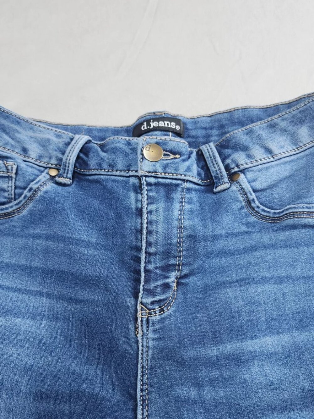 d.jeans Women's Size 10 Skinny Jeans Medium Blue Mid Rise Stretch Denim 27x27 - Picture 6 of 9